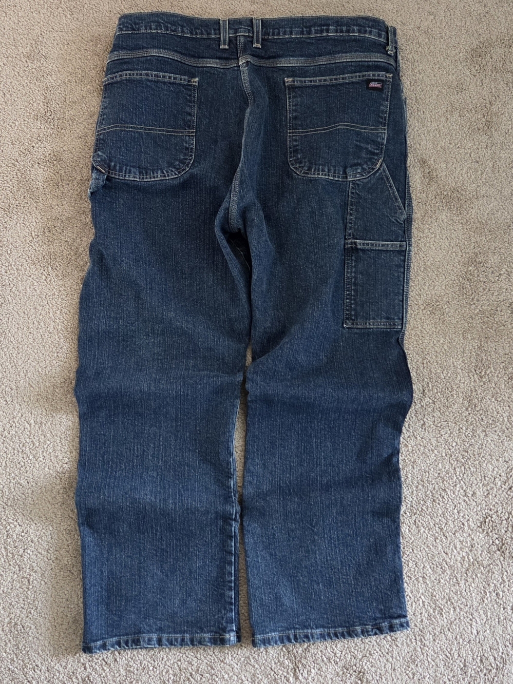 Vintage Dickies Dark Wash Blue Carpenter Jeans Men's 42 x 30